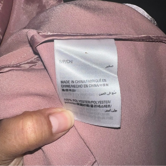 INC pink satin blazer - Picture 12 of 12